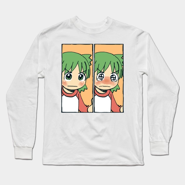 I draw that manga panel of yotsuba crying / yotsubato Long Sleeve T-Shirt by mudwizard